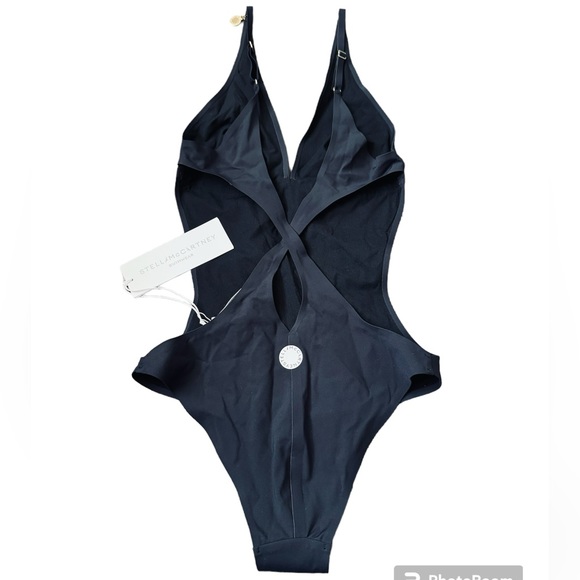 Stella McCartney**Black Sexy Monokini Swimsuit***Small $418 - Picture 2 of 3